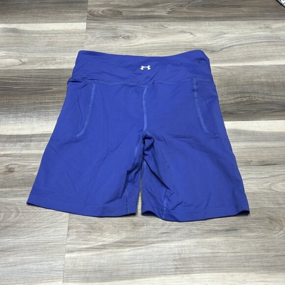 Under armour blue bike shorts with pockets size medium - Picture 6 of 8